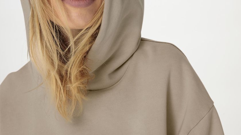 hessnatur Damen Sweatshirt Hoodie Relaxed aus Bio-Baumwolle - beige - Größe 34