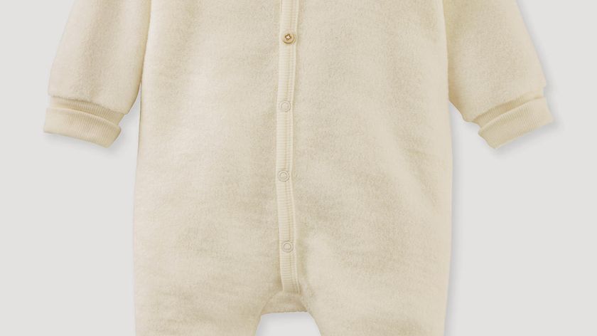 hessnatur Baby Wollfrottee Overall Regular aus Bio-Merinowolle - natur - Größe 50/56