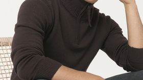 hessnatur Herren Troyer aus Bio-Lambswool - braun - Größe 54