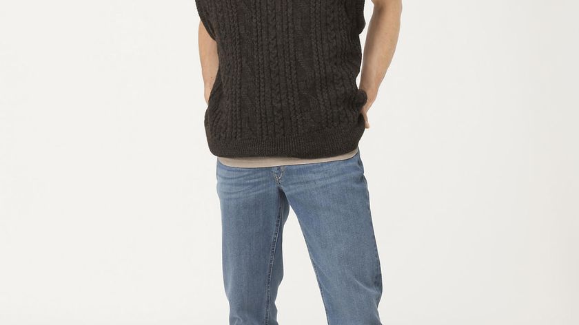 hessnatur Herren V-Neck-Pullunder aus Bio-Merino und Alpaka - schwarz - Größe 48