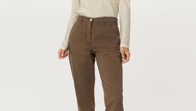 hessnatur Damen Chino aus Bio-Baumwolle - braun - Größe 40