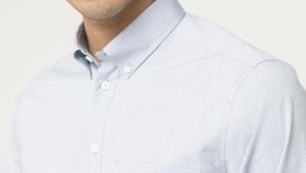 hessnatur Herren Oxford Hemd Modern Fit aus Bo-Baumwolle - blau - Größe 37/38