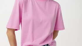 hessnatur Damen Kurzarm-Shirt aus Bio-Baumwolle - rosa - Größe 42