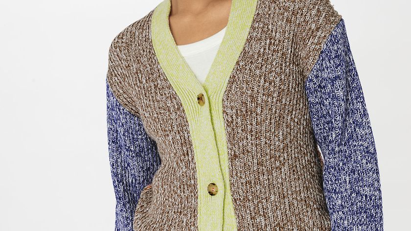 hessnatur Damen Strickjacke Relaxed aus Bio-Baumwolle - blau - Größe M