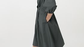 hessnatur Damen Kleid aus Bio-Baumwolle - grün - Größe 46