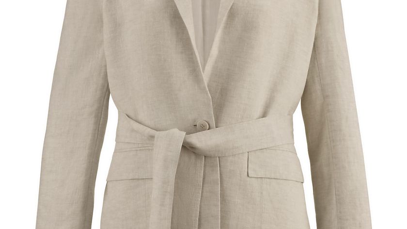 hessnatur Damen Blazer aus Bio-Leinen - natur - Größe 48