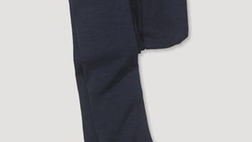 hessnatur Kinder  Strumpfhose aus Bio-Merinowolle mit Bio-Baumwolle - blau - Größe 122/128