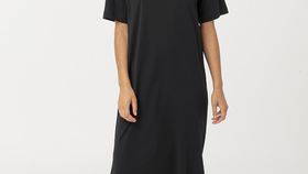 hessnatur Damen Jersey-Kleid aus Bio-Baumwolle - schwarz - Größe 42