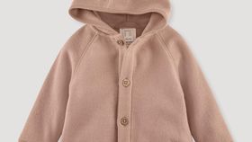 hessnatur Baby Softfleece-Jacke aus Bio-Baumwolle - rosa - Größe 98/104