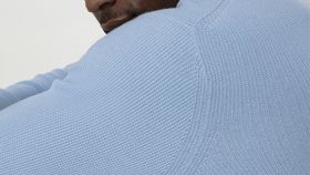 hessnatur Herren Pullover Regular aus Bio-Baumwolle - blau - Größe 46