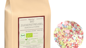 Bio Zuckerstreusel, Herzen & Sterne