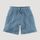 hessnatur Kinder Musselin Shorts aus Bio-Baumwolle - blau - Größe 98/104