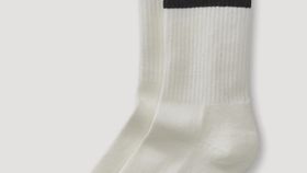 hessnatur Unisex Sportsocke aus Bio-Baumwolle - weiß - Größe 38/39