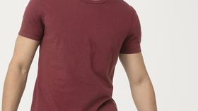 hessnatur Herren Shirt aus Bio-Pima-Baumwolle - rot - Größe 52