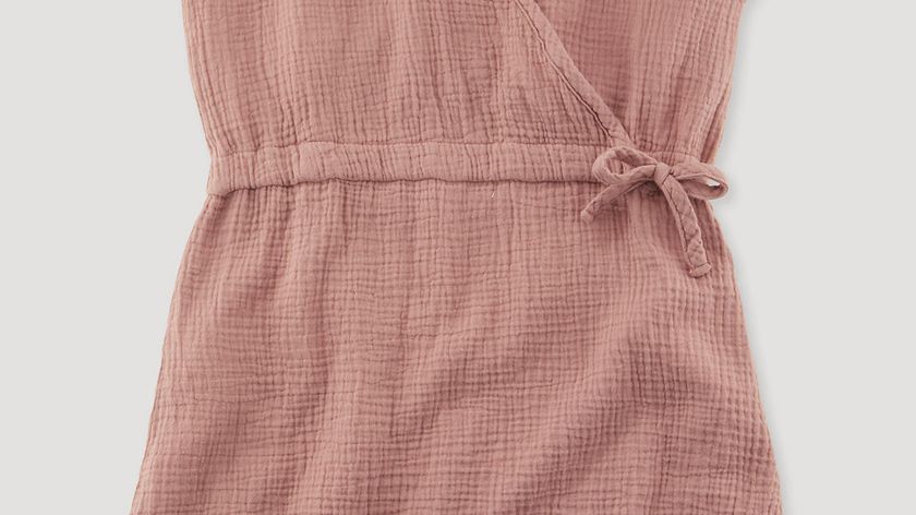 hessnatur Kinder Musselin-Kleid aus Bio-Baumwolle - rosa - Größe 146/152