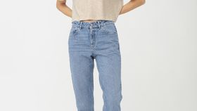 hessnatur Damen Jeans Hanna Mom aus Bio-Denim - blau - Größe 29/30