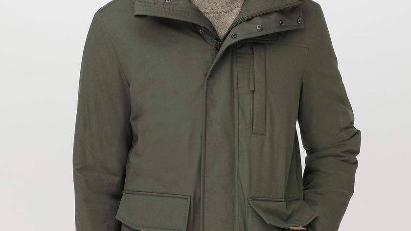 hessnatur Herren Nature Shell Parka mit Schurwoll-Hanf-Wattierung - grün - Größe 56