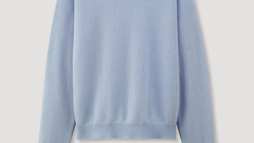 hessnatur Damen Pullover Regular aus Kaschmir - blau - Größe 46