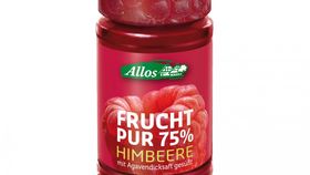 Allos Himbeer Fruchtaufstrich - extra fruchtig durch Bio Himbeeren