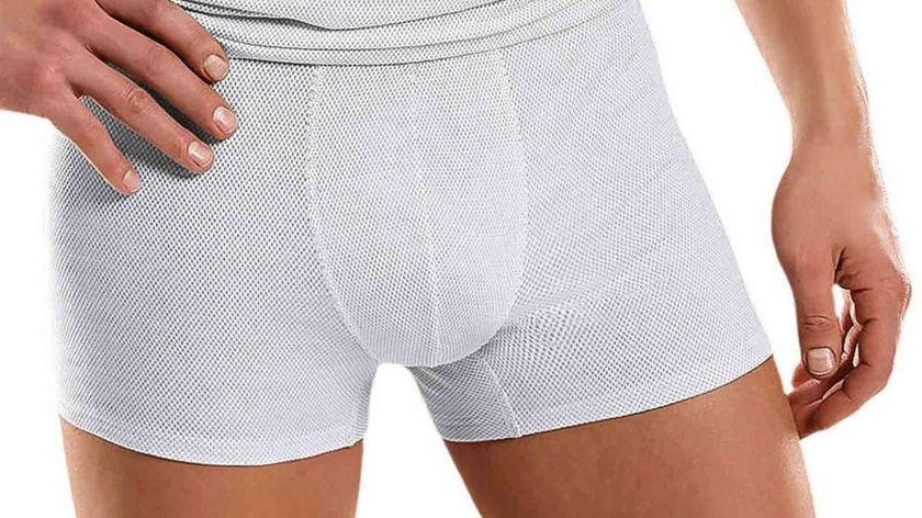 Herren Boxershorts aus Baumwolle & Silber gegen E-Smog