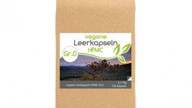 Vegane Kapselh?llen HPMC Gr??e 0 -Nachf?llpack mit 750 Kapseln-