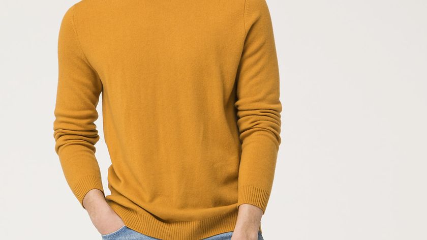 hessnatur Herren Pullover aus Schurwolle mit Kaschmir - orange - Größe 46