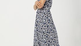 hessnatur Damen Jersey-Kleid aus Bio-Baumwolle - blau - Größe 38