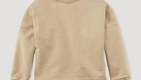 hessnatur Kinder Sweatshirt mineralgefärbt aus Bio-Baumwolle - beige - Größe 98/104