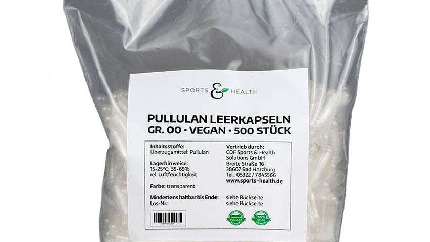 Leerkapseln Pullulan - getrennte Kapseln