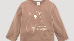 hessnatur Baby Langarmshirt aus Bio-Baumwolle - rosa - Größe 98/104