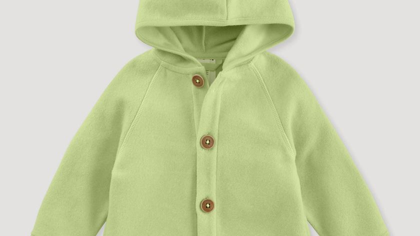 hessnatur Baby Softfleece Jacke Regular aus Bio-Baumwolle - grün - Größe 74/80