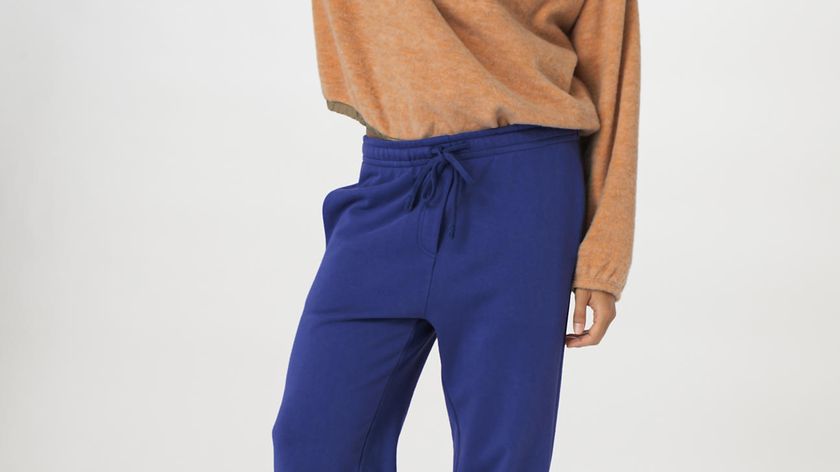 hessnatur Damen Sweat-Hose Relaxed aus Bio-Baumwolle - blau - Größe 42