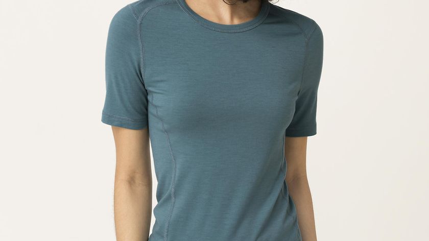 hessnatur Damen Kurzarm-Shirt aus Bio-Merinowolle - grün - Größe 48