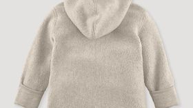 hessnatur Baby Fleece-Jacke aus Bio-Baumwolle - beige - Größe 98/104