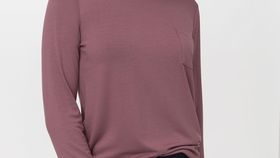 hessnatur Damen Langarm Schlafshirt aus Tencel™Modal - lila - Größe 48