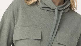 hessnatur Damen Sweatshirt aus Bio-Baumwolle - grün - Größe 34