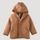 hessnatur Baby Walkjacke aus Bio-Merinowolle - braun - Größe 98/104