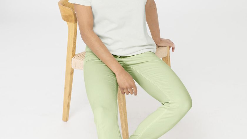 hessnatur Damen Five-Pocket Hose Skinny aus TENCEL™ Lyocell mit Bio-Baumwolle - grün - Größe 36