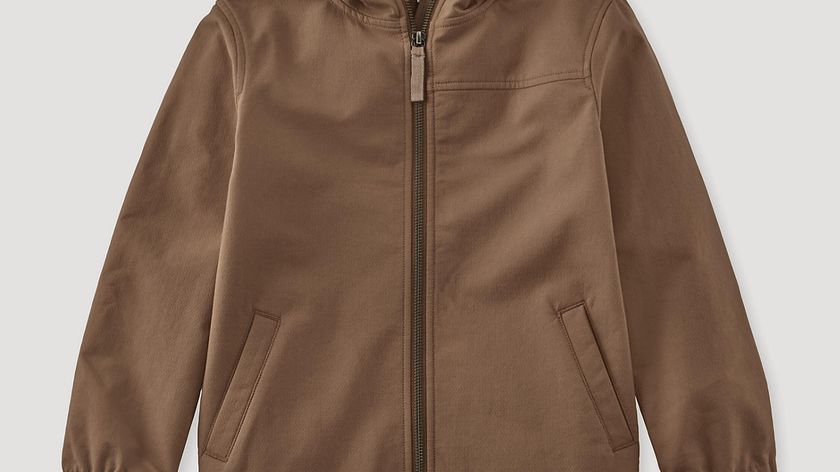 hessnatur Kinder Softshell-Jacke aus Bio-Baumwolle - braun - Größe 98/104