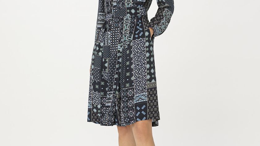 hessnatur Damen WUNDERKIND X HESSNATUR Paisley-Kleid aus LENZING™ ECOVERO™​ - blau - Größe 38