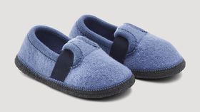 hessnatur Kinderschuhe Hausschuhe - blau - Größe 27