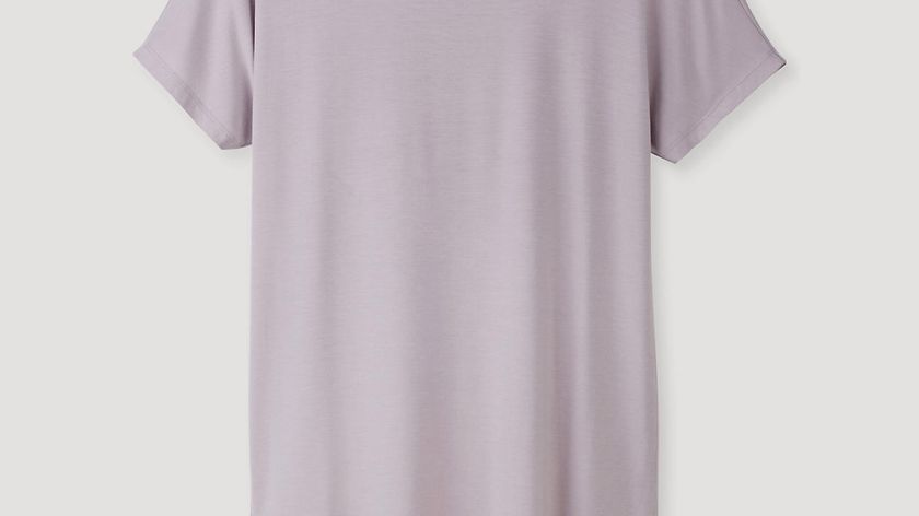 hessnatur Damen Longshirt aus softem TENCEL™Modal - lila - Größe 46