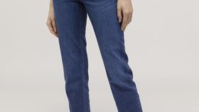 hessnatur Damen Jeans LEA Mid Rise Slim aus Bio-Denim - blau - Größe 31/32