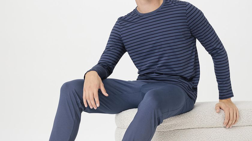 hessnatur Herren Pyjama Regular PURE COTTON - blau - Größe 52