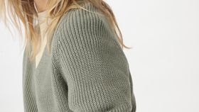 hessnatur Damen Pullover Regular aus Bio-Baumwolle - grün - Größe 46