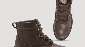 hessnatur Damen Schnürboots - braun - Größe 37