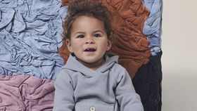 hessnatur Baby Sweatbody BetterRecycling aus Bio-Baumwolle - blau - Größe 86/92