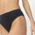 hessnatur Damen Slip high waist im 2er-Pack aus Bio-Baumwolle - schwarz - Größe 40