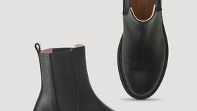 hessnatur Damen Klassische Chelsea Boots - schwarz - Größe 38