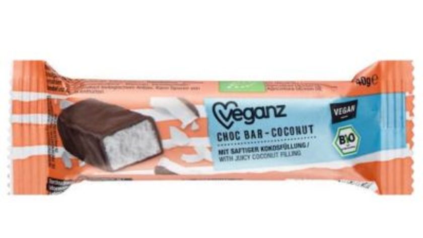 Veganz Choc Bar Coconut, 40g